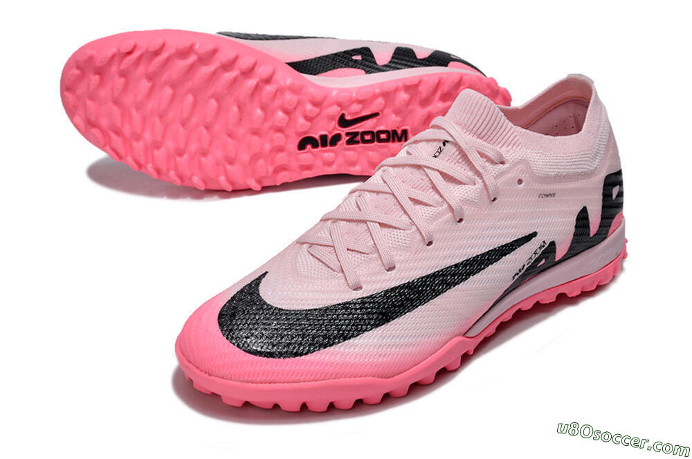 Nike Air Zoom Mercurial Vapor 15 Elite TF Artificial Turf Soccer Shoes - Pink/Pink/Black 3