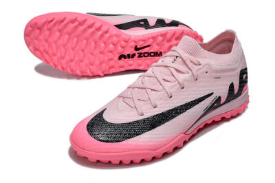 Nike Air Zoom Mercurial Vapor 15 Elite TF Artificial Turf Soccer Shoes - Pink/Pink/Black