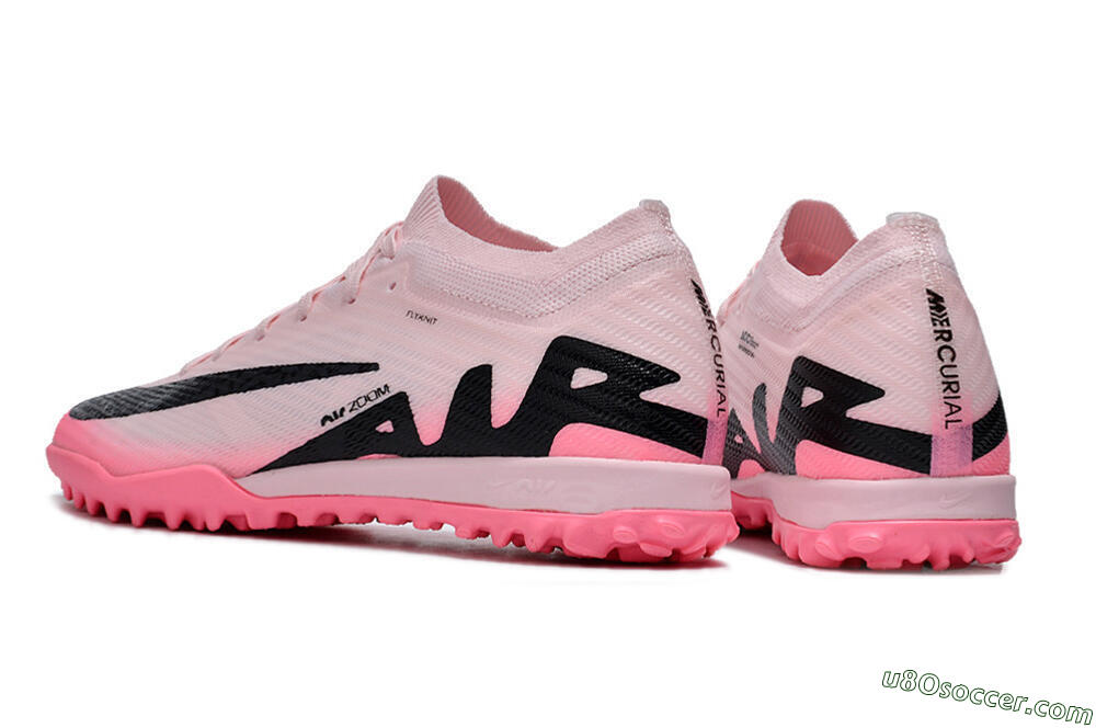 Nike Air Zoom Mercurial Vapor 15 Elite TF Artificial Turf Soccer Shoes - Pink/Pink/Black 5