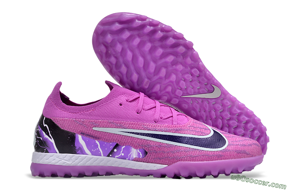 Nike Phantom GX Elite TF Artificial Turf Soccer Shoes - Purple/Black/White 1