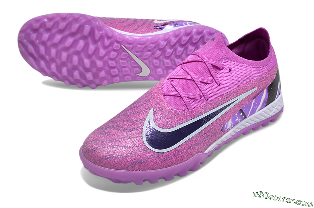 Nike Phantom GX Elite TF Artificial Turf Soccer Shoes - Purple/Black/White 3