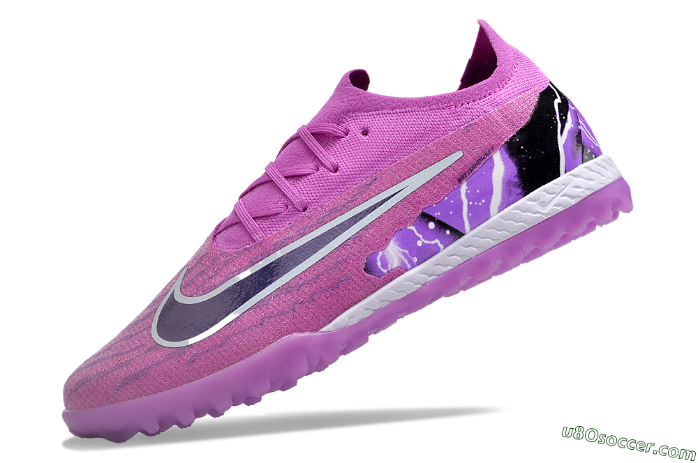 Nike Phantom GX Elite TF Artificial Turf Soccer Shoes - Purple/Black/White 5