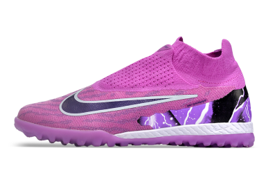 Nike Phantom GX Elite DF Link TF Artificial Turf Soccer Shoes - Purple/Black/White