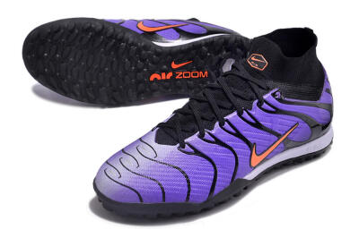 Nike Air Zoom Mercurial Superfly 9 Elite TF Artificial Turf Soccer Shoes - Purple/Black/Orange