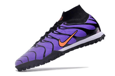 Nike Air Zoom Mercurial Superfly 9 Elite TF Artificial Turf Soccer Shoes - Purple/Black/Orange
