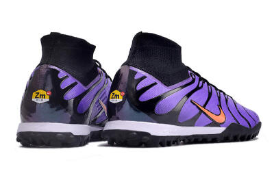 Nike Air Zoom Mercurial Superfly 9 Elite TF Artificial Turf Soccer Shoes - Purple/Black/Orange