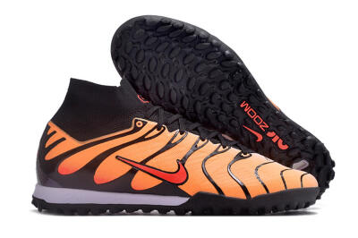 Nike Air Zoom Mercurial Superfly 9 Elite TF Artificial Turf Soccer Shoes - Orange/Black/Red