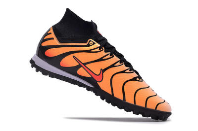 Nike Air Zoom Mercurial Superfly 9 Elite TF Artificial Turf Soccer Shoes - Orange/Black/Red