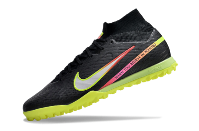 Nike Air Zoom Mercurial Superfly 9 Elite TF Artificial Turf Soccer Shoes - Black/Silver/Green/Red