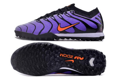 Nike Air Zoom Mercurial Vapor 15 Elite TF Artificial Turf Soccer Shoes - Purple/Black/Orange