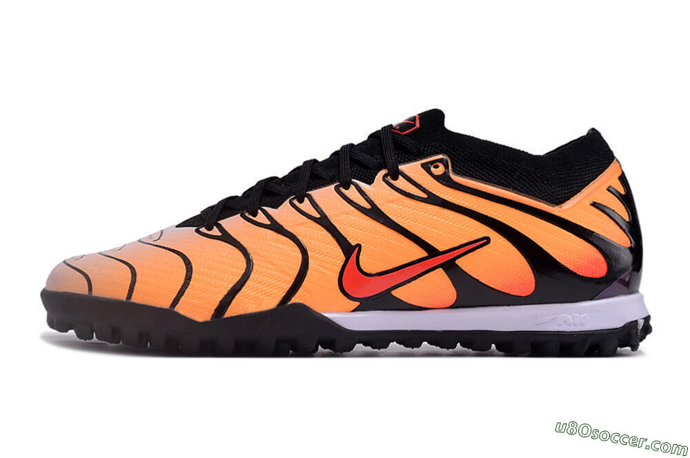 Nike Air Zoom Mercurial Vapor 15 Elite TF Artificial Turf Soccer Shoes - Orange/Black/Red 2