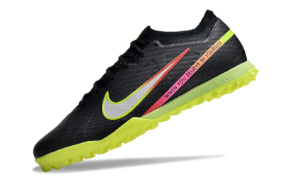 Nike Air Zoom Mercurial Vapor 15 Elite TF Artificial Turf Soccer Shoes - Black/Silver/Green/Red