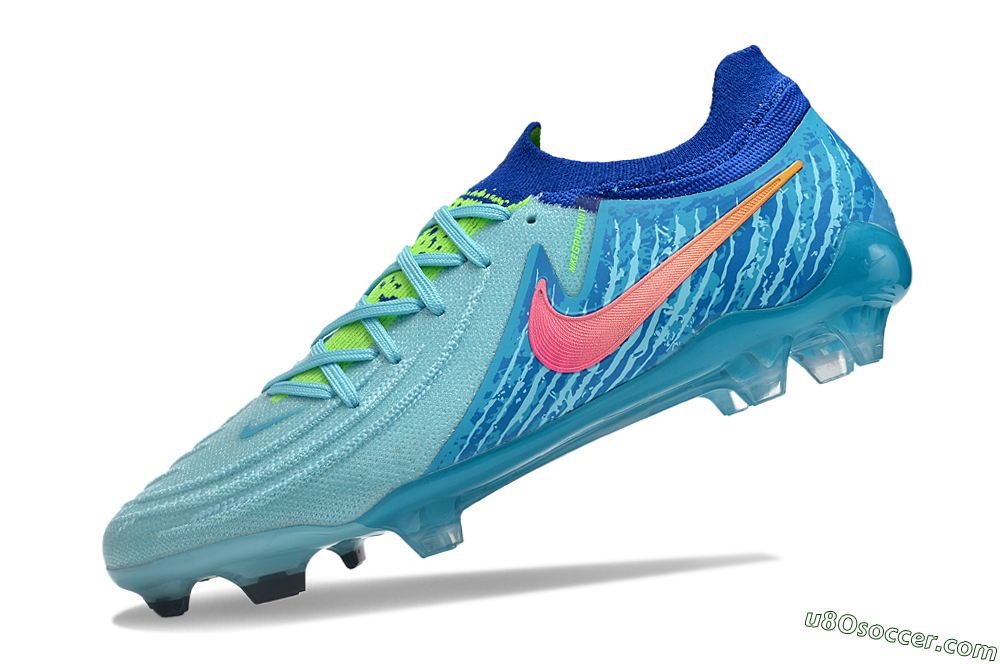 Nike Phantom Luna Elite FG Firm Ground Soccer Cleats - Green/Pink/Orange 5