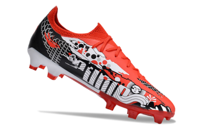 Puma Ultra Ultimate FG Firm Ground Soccer Cleats - Red/White/Black
