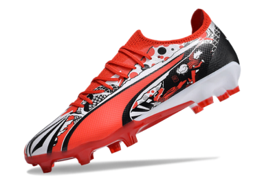 Puma Ultra Ultimate FG Firm Ground Soccer Cleats - Red/White/Black