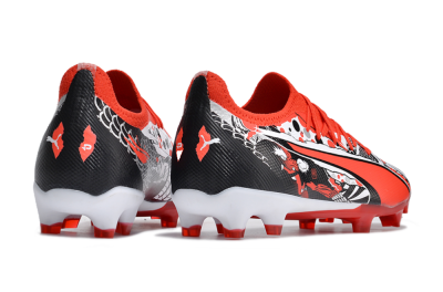 Puma Ultra Ultimate FG Firm Ground Soccer Cleats - Red/White/Black