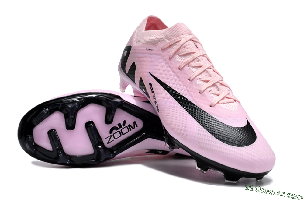 Nike Air Zoom Mercurial Vapor 15 Elite FG Firm Ground Soccer Cleats - Pink/Black 3