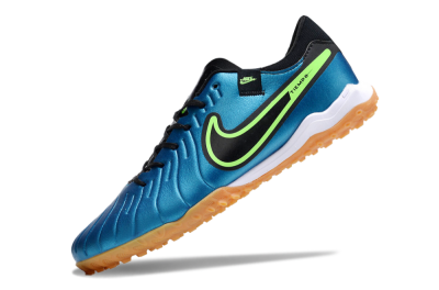 Nike Tiempo Legend 10 Pro TF Artificial Turf Soccer Shoes - Jade/Black/Yellow