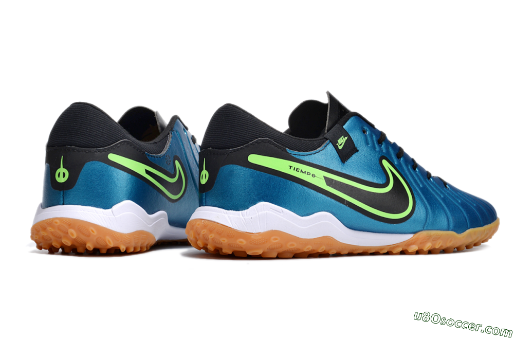Nike Tiempo Legend 10 Pro TF Artificial Turf Soccer Shoes - Jade/Black/Yellow 6
