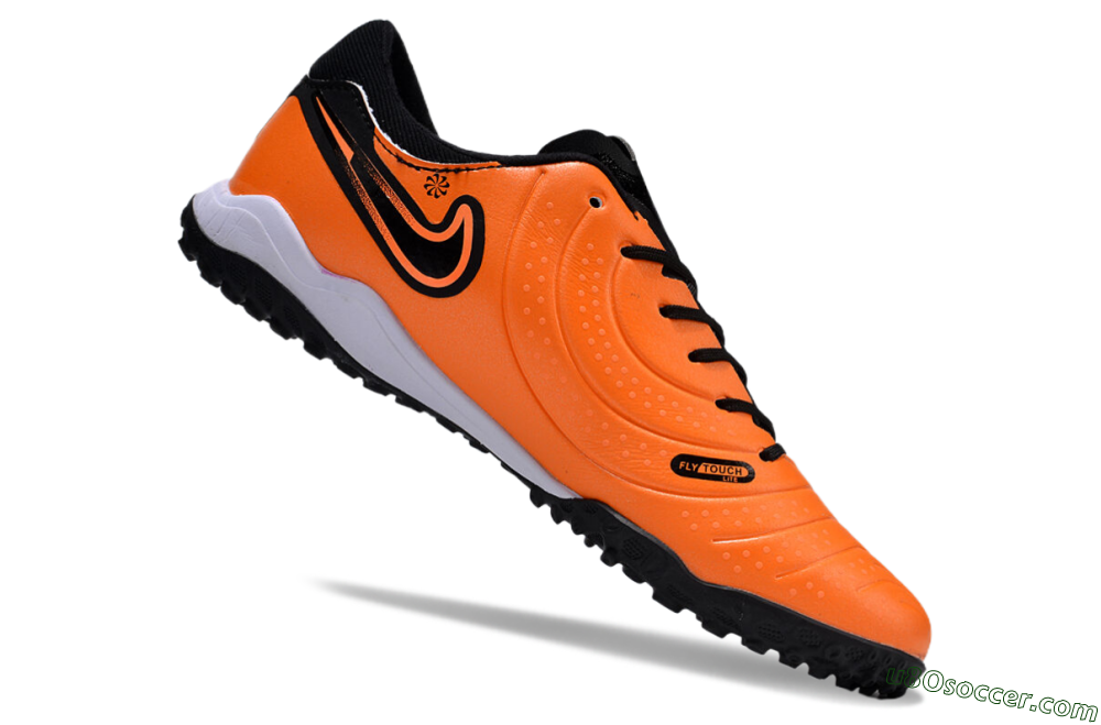 Nike Tiempo Legend 10 Pro TF Artificial Turf Soccer Shoes - Orange/Black/White 5