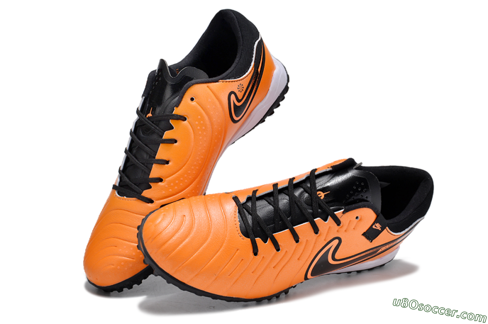 Nike Tiempo Legend 10 Pro TF Artificial Turf Soccer Shoes - Orange/Black/White 3