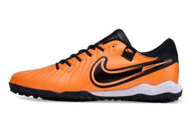 Nike Tiempo Legend 10 Pro TF Artificial Turf Soccer Shoes - Orange/Black/White