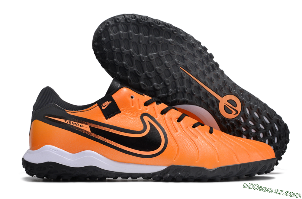 Nike Tiempo Legend 10 Pro TF Artificial Turf Soccer Shoes - Orange/Black/White 1