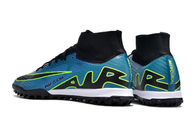 Nike Air Zoom Mercurial Superfly 9 Elite TF Artificial Turf Soccer Shoes - Blue/Yellow/Black