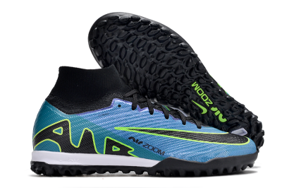 Nike Air Zoom Mercurial Superfly 9 Elite TF Artificial Turf Soccer Shoes - Blue/Yellow/Black