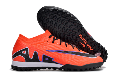 Nike Air Zoom Mercurial Vapor 15 Elite TF Artificial Turf Soccer Shoes - Red/Purple/Black