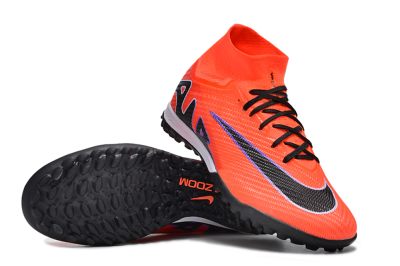 Nike Air Zoom Mercurial Superfly 9 Elite TF Artificial Turf Soccer Shoes - Red/Purple/Black