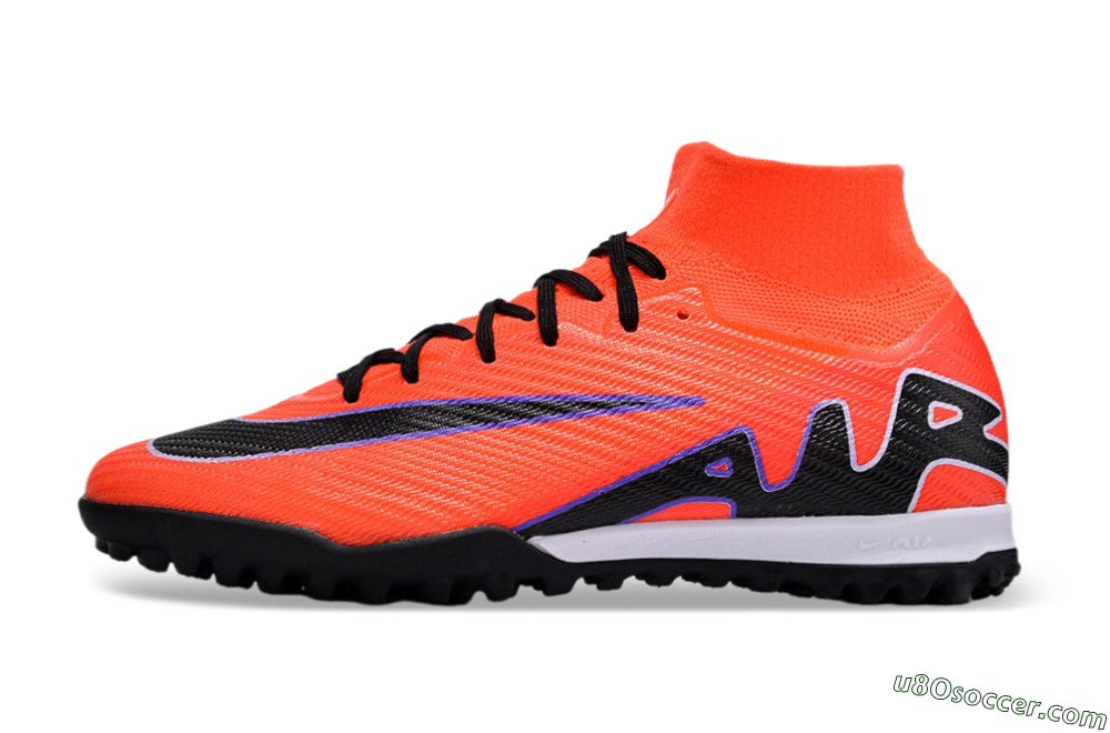 Nike Air Zoom Mercurial Superfly 9 Elite TF Artificial Turf Soccer Shoes - Red/Purple/Black 2