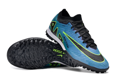 Nike Air Zoom Mercurial Vapor 15 Elite TF Artificial Turf Soccer Shoes - Blue/Yellow/Black