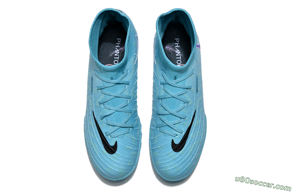 Nike Phantom Luna 2 Elite TF Artificial Turf Soccer Shoes - Jade/Purple/Black/White 5
