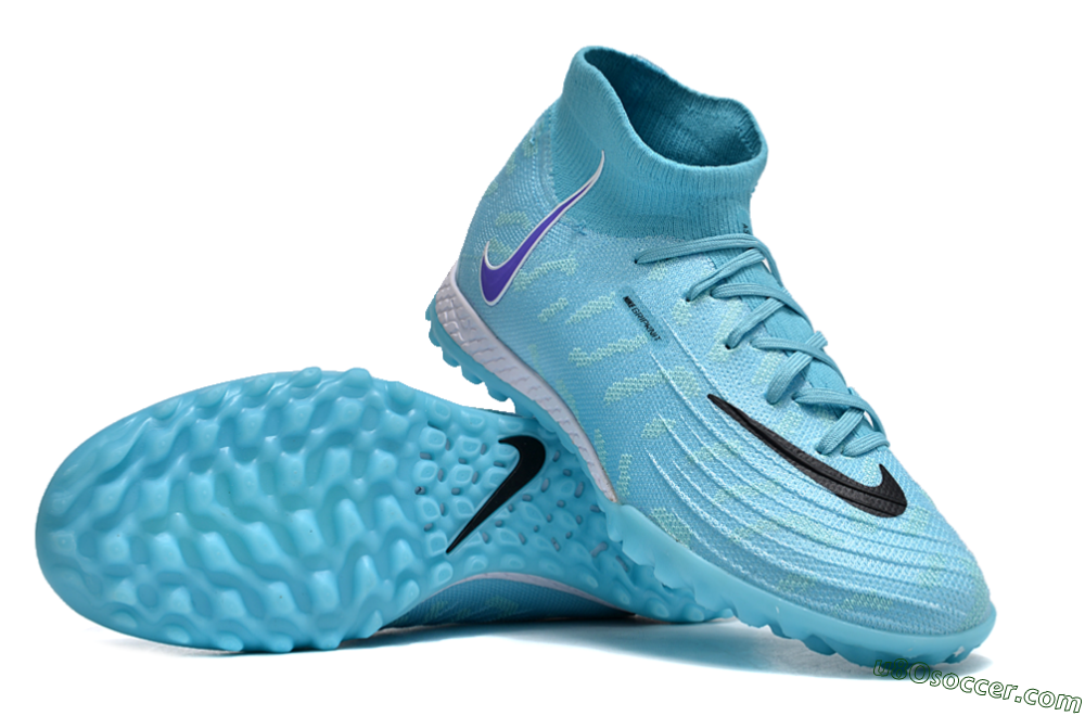 Nike Phantom Luna 2 Elite TF Artificial Turf Soccer Shoes - Jade/Purple/Black/White 3