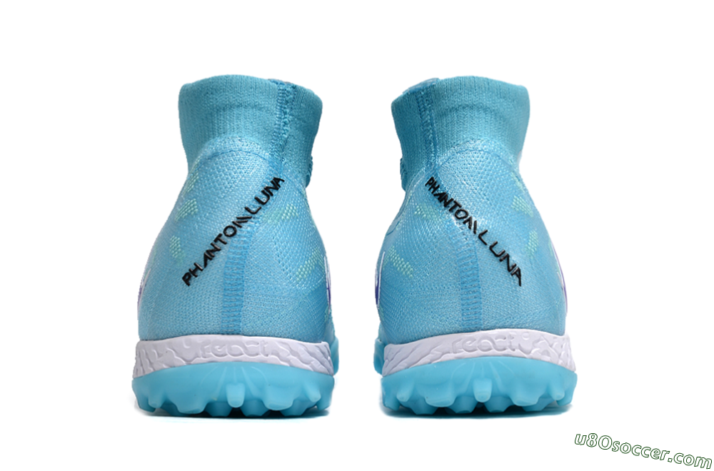 Nike Phantom Luna 2 Elite TF Artificial Turf Soccer Shoes - Jade/Purple/Black/White 6