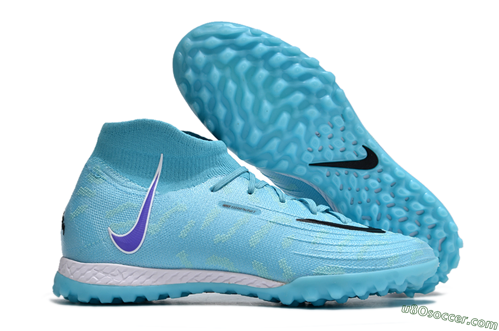 Nike Phantom Luna 2 Elite TF Artificial Turf Soccer Shoes - Jade/Purple/Black/White 1