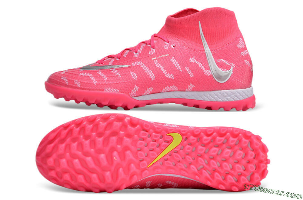Nike Phantom Luna 2 Elite TF Artificial Turf Soccer Shoes - Pink/Silver/White 0