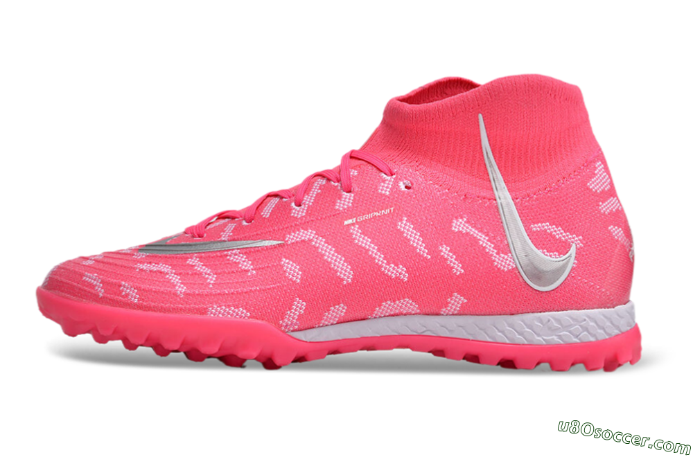 Nike Phantom Luna 2 Elite TF Artificial Turf Soccer Shoes - Pink/Silver/White 2