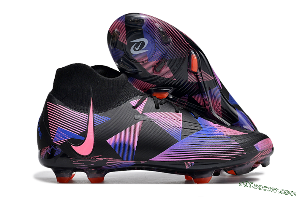 Nike Phantom Luna Elite FG Firm Ground Soccer Cleats - Black/Pink/Blue/Orange 1