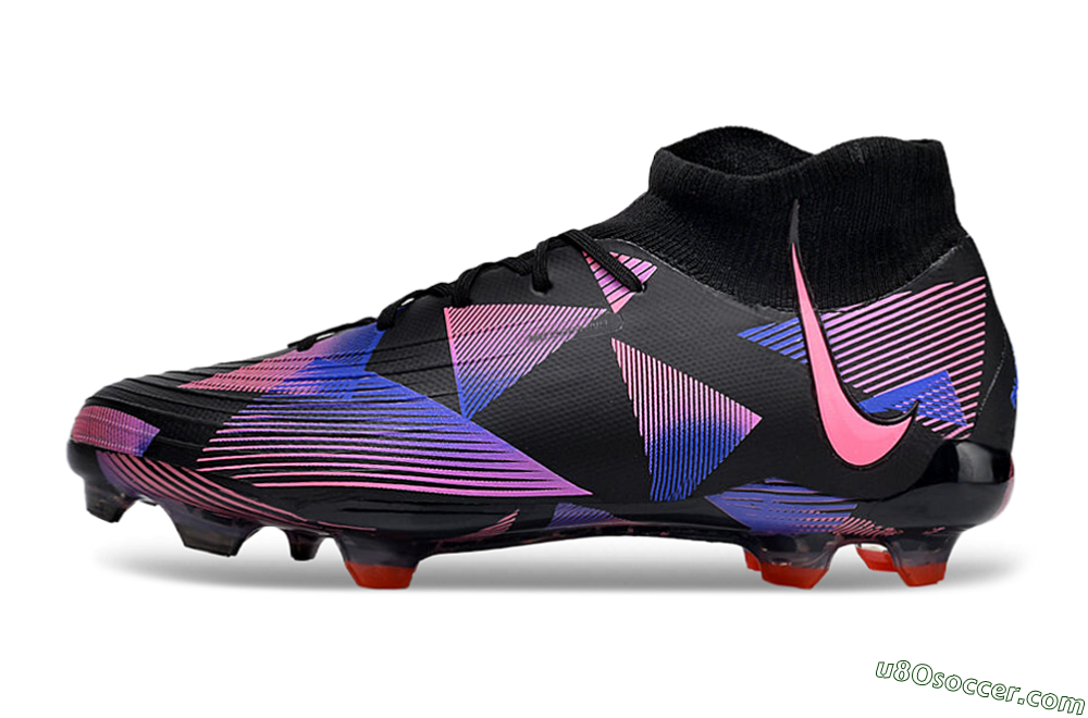 Nike Phantom Luna Elite FG Firm Ground Soccer Cleats - Black/Pink/Blue/Orange 2