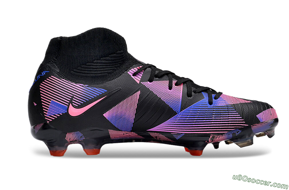 Nike Phantom Luna Elite FG Firm Ground Soccer Cleats - Black/Pink/Blue/Orange 4