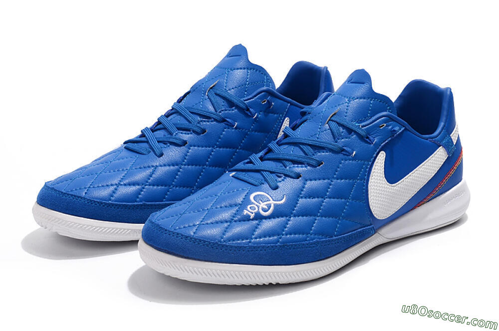 Nike TiempoX Finale IC Indoor & Futsal Soccer Shoes - Blue/White 5