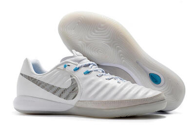 Nike TiempoX Finale IC Indoor & Futsal Soccer Shoes - White/Grey/Black