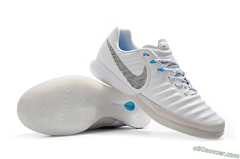 Nike TiempoX Finale IC Indoor & Futsal Soccer Shoes - White/Grey/Black 4