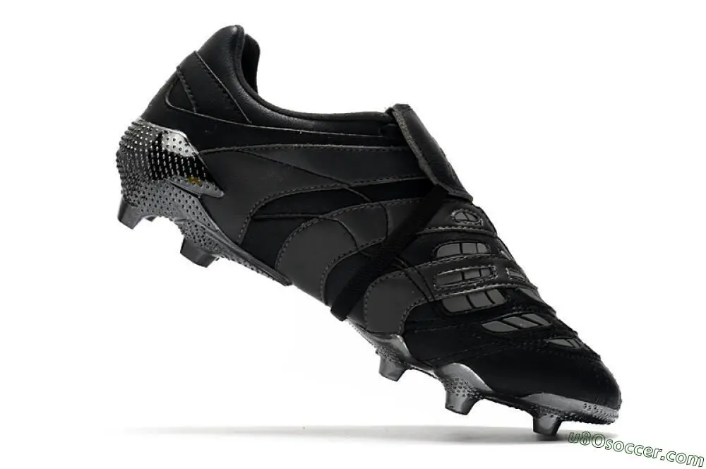 Electricity FG Firm Ground Soccer Cleats in Black, Grey, and Gold