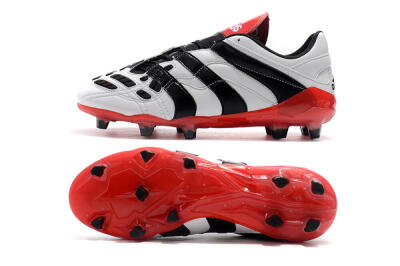 Adidas Predator Accelerator Electricity FG Firm Ground Soccer Cleats - White/Black/Red