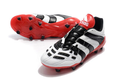 Adidas Predator Accelerator Electricity FG Firm Ground Soccer Cleats - White/Black/Red
