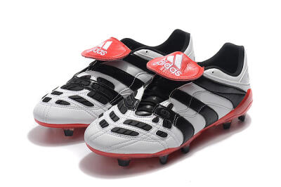 Adidas Predator Accelerator Electricity FG Firm Ground Soccer Cleats - White/Black/Red