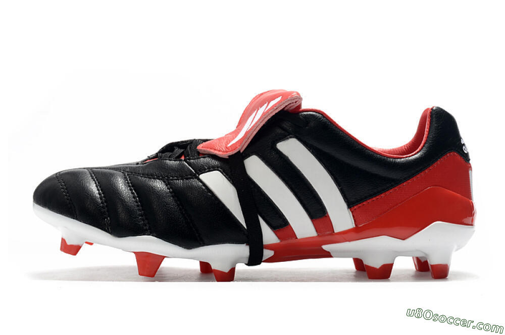 Adidas Predator Mania FG Firm Ground Soccer Cleats - Black/White/Red 2